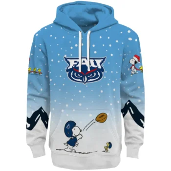 Florida Atlantic Owls Hoodie - Winter Snoopy