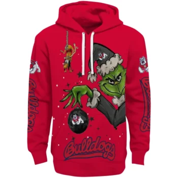 Fresno State Bulldogs Hoodie - Chirstmas Grinch