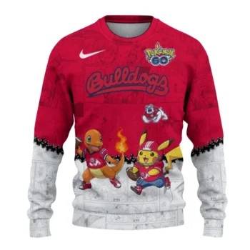 Fresno State Bulldogs Sweater - Pokemon