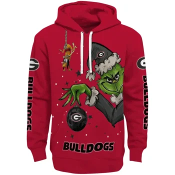 Georgia Bulldogs Hoodie - Chirstmas Grinch