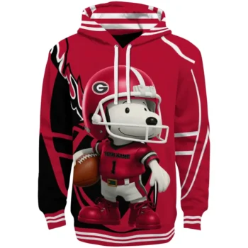 Georgia Bulldogs Hoodie - Football Snoopy