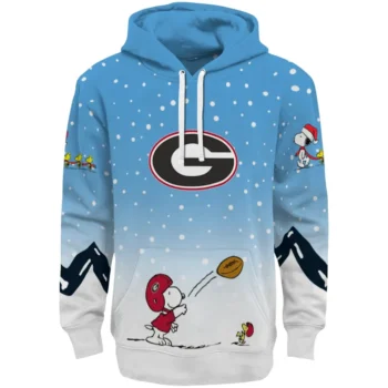 Georgia Bulldogs Hoodie - Winter Snoopy