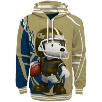 Georgia Tech Yellow Jackets Hoodie - Football Snoopy
