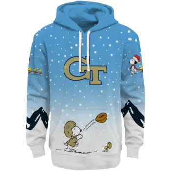 Georgia Tech Yellow Jackets Hoodie - Winter Snoopy