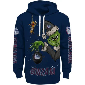 Gonzaga Bulldogs Hoodie - Chirstmas Grinch