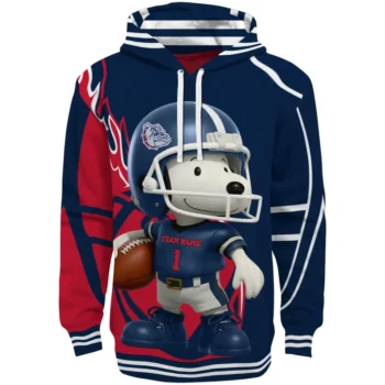 Gonzaga Bulldogs Hoodie - Football Snoopy