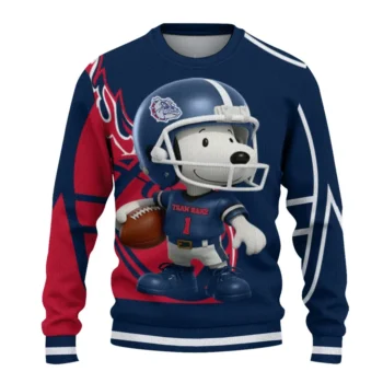 Gonzaga Bulldogs Sweater - Helmet Snoopy