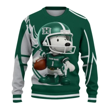 Hawaii Rainbow Warriors Sweater - Helmet Snoopy