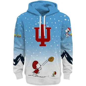 Indiana Hoosiers Hoodie - Winter Snoopy