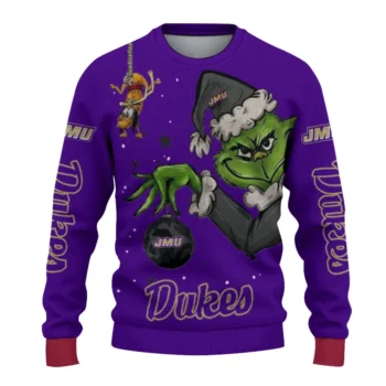 James Madison Dukes Sweater - Grinch Stare