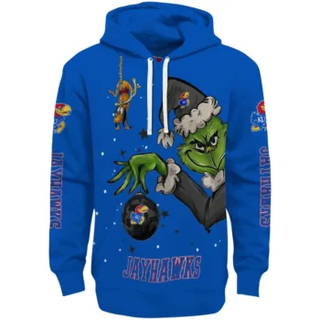 Kansas Jayhawks Hoodie - Chirstmas Grinch