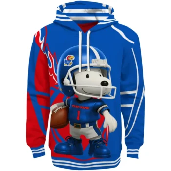 Kansas Jayhawks Hoodie - Football Snoopy