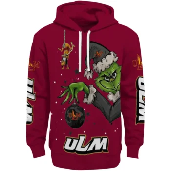 Louisiana-Monroe Warhawks Hoodie - Louisiana Monroe Warhawks Chirstmas - Grinch