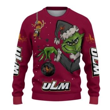 Louisiana-Monroe Warhawks Sweater - Louisiana Monroe Warhawks Grinch - Stare