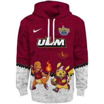 Louisiana-Monroe Warhawks Hoodie - Louisiana Monroe Warhawks Pokemon