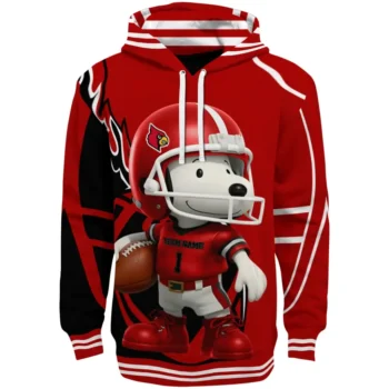 Louisville Cardinals Hoodie - Football Snoopy