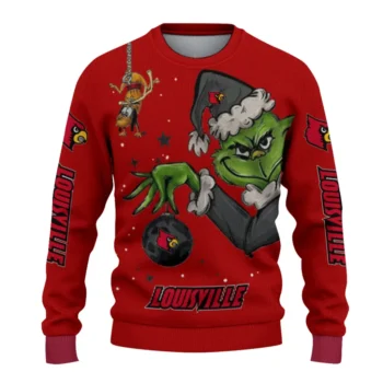 Louisville Cardinals Sweater - Grinch Stare