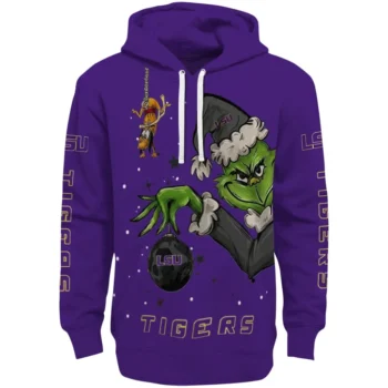 LSU Tigers Hoodie - Chirstmas Grinch