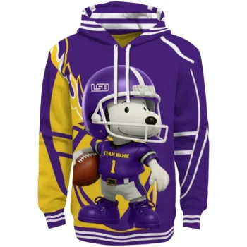 LSU Tigers Hoodie - Football Snoopy
