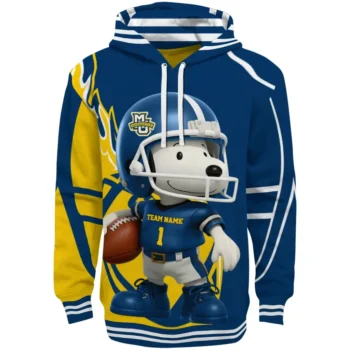 Marquette Golden Eagles Hoodie - Football Snoopy