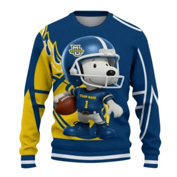 Marquette Golden Eagles Sweater - Helmet Snoopy