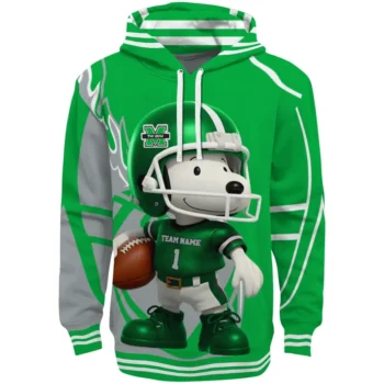Marshall Thundering Herd Hoodie - Football Snoopy