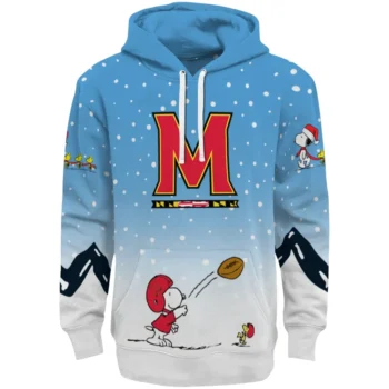 Maryland Terrapins Hoodie - Winter Snoopy