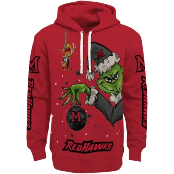 Miami RedHawks Hoodie - Chirstmas Grinch