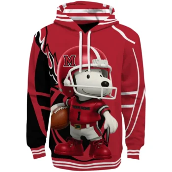 Miami RedHawks Hoodie - Football Snoopy