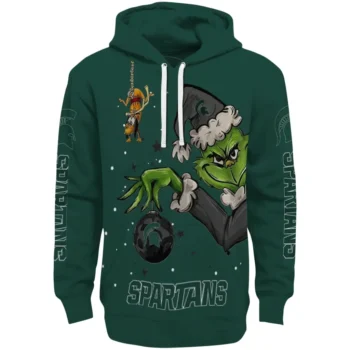 Michigan State Spartans Hoodie - Chirstmas Grinch