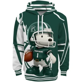 Michigan State Spartans Hoodie - Football Snoopy