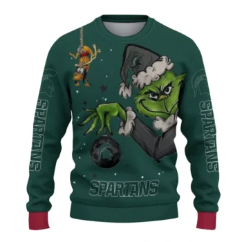 Michigan State Spartans Sweater - Grinch Stare