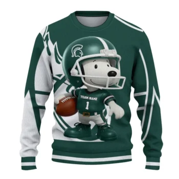 Michigan State Spartans Sweater - Helmet Snoopy