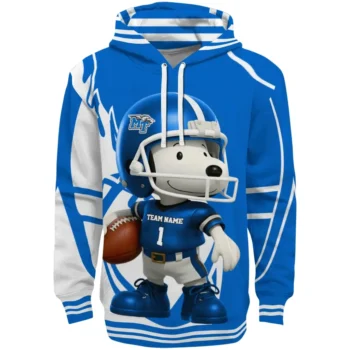 Middle Tennessee Blue Raiders Hoodie - Football Snoopy