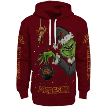 Minnesota Golden Gophers Hoodie - Chirstmas Grinch