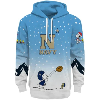 Navy Midshipmen Hoodie - Winter Snoopy