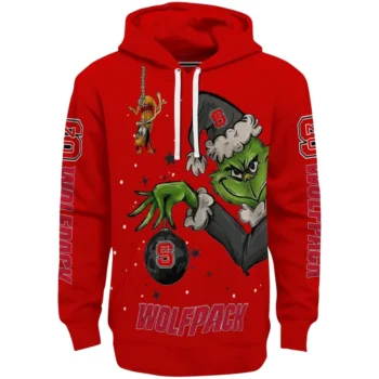 NC State Wolfpack Hoodie - Chirstmas Grinch