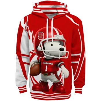 NC State Wolfpack Hoodie - Football Snoopy