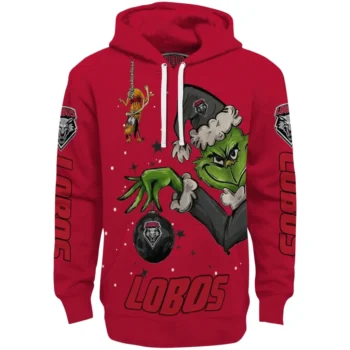 New Mexico Lobos Hoodie - Chirstmas Grinch