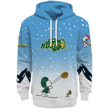North Dakota State Bison Hoodie - Winter Snoopy