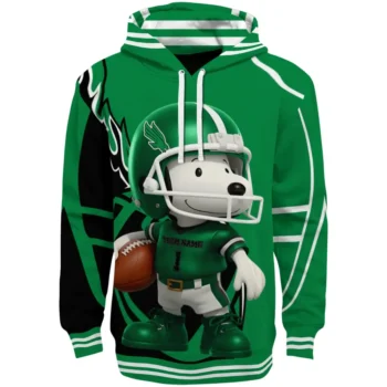 North Texas Mean Green Hoodie - Football Snoopy