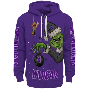 Northwestern Wildcats Hoodie - Chirstmas Grinch