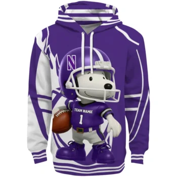 Northwestern Wildcats Hoodie - Football Snoopy