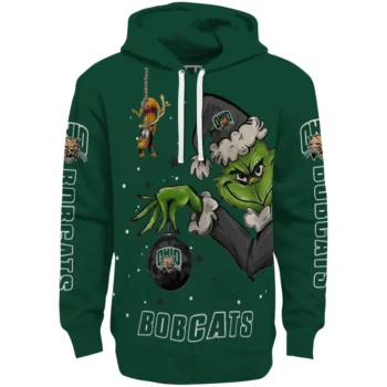 Ohio Bobcats Hoodie - Chirstmas Grinch