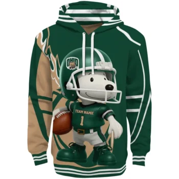 Ohio Bobcats Hoodie - Football Snoopy