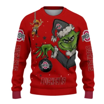 Ohio State Buckeyes Sweater - Grinch Stare