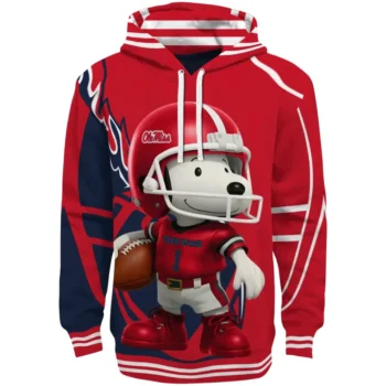 Ole Miss Rebels Hoodie - Football Snoopy