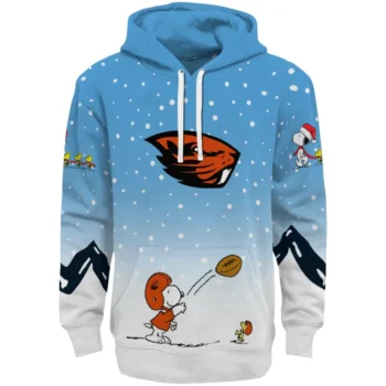 Oregon State Beavers Hoodie - Winter Snoopy