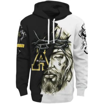 Personalized Appalachian State Mountaineers Jesus Tear Hoodie Best Selling