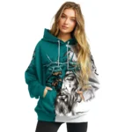 Personalized Coastal Carolina Chanticleers Jesus Tear Hoodie Best Selling